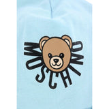 Moschino Cappello tinta unita con Logo Azzurro per Neonato MXX031 AZZURRO MOSCHINO 