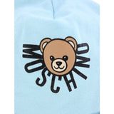 Moschino Cappello tinta unita con Logo Azzurro per Neonato MXX031X AZZURRO MOSCHINO 
