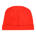 Moschino Cappello tinta unita con Logo Rosso per Neonato MXX031X ROSSO MOSCHINO 