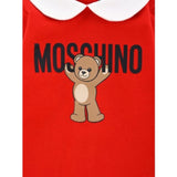 Moschino Tutina Manica Lunga tinta unita con Logo Rosso per Neonato MXY037X ROSSO MOSCHINO 