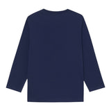 Moschino Shirt Girocollo tinta unita con Stampa Blu per Bambino MZO00RJXX BLU MOSCHINO 