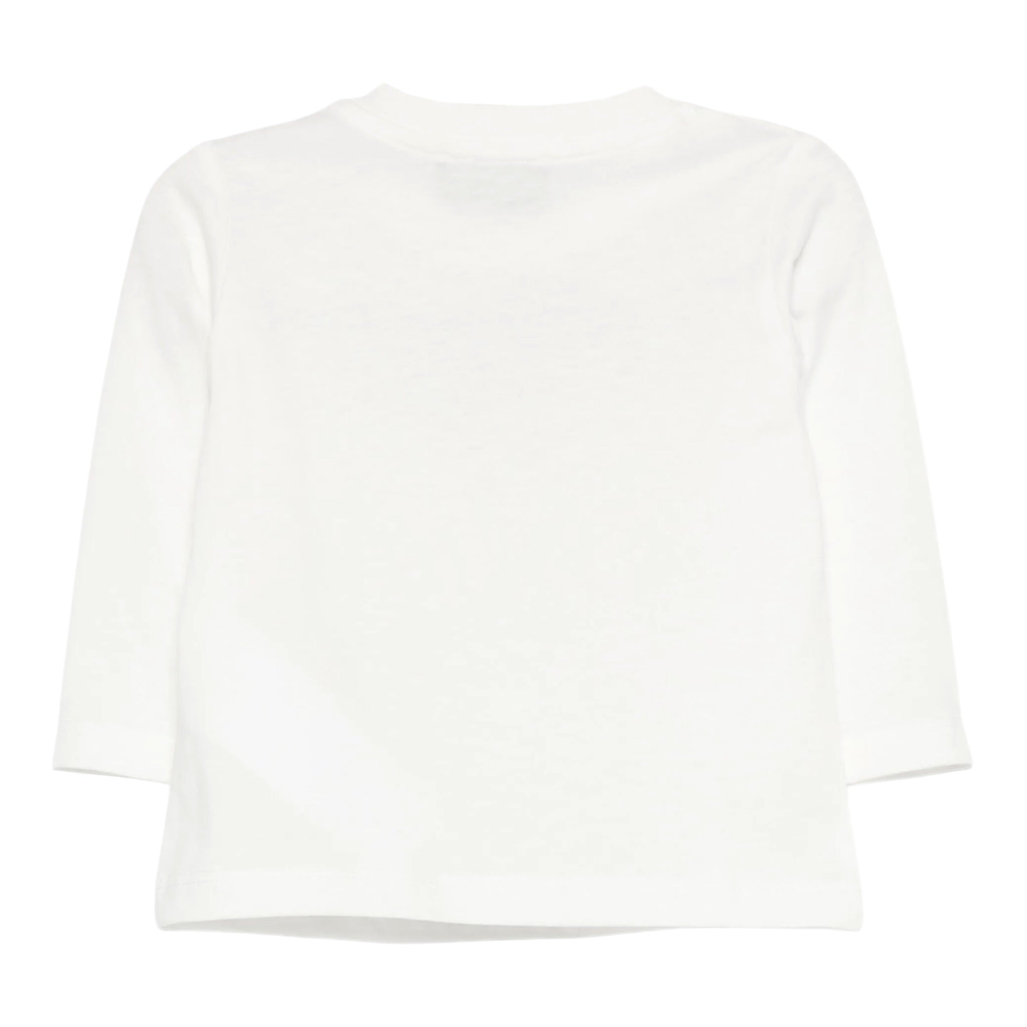 Moschino Shirt Girocollo tinta unita con Stampa Bianco per Neonato MZO00RXX BIANCO MOSCHINO 