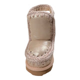 Mou Stivali tinta unita con Logo Beige per Bambina MUFK101000CJ BEIGE MOU 