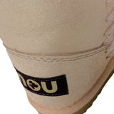 Mou Stivali tinta unita con Logo Beige per Bambina MUFK101000CJ BEIGE MOU 