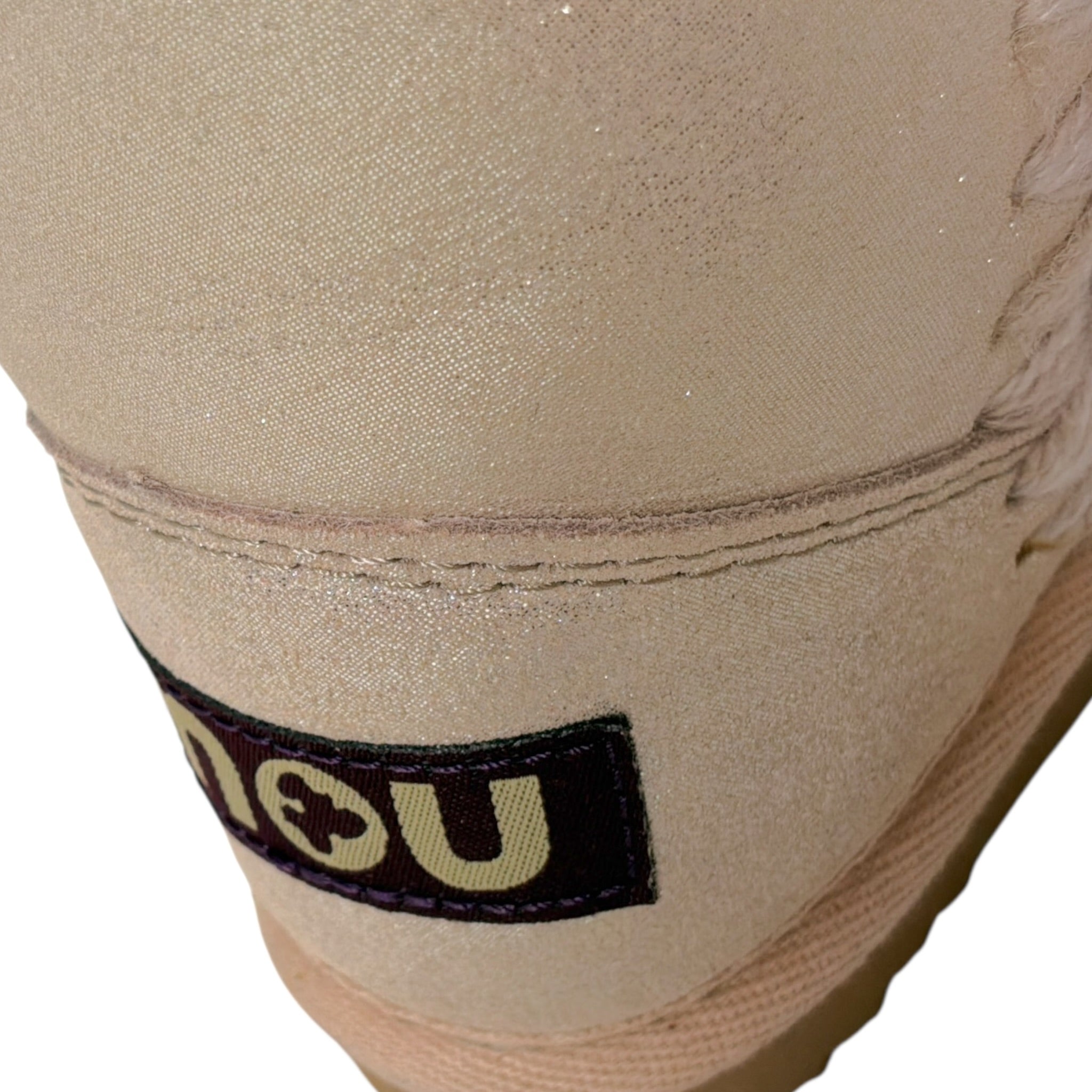 Mou Stivali tinta unita con Logo Beige per Bambina MUFK101000CJ BEIGE MOU 