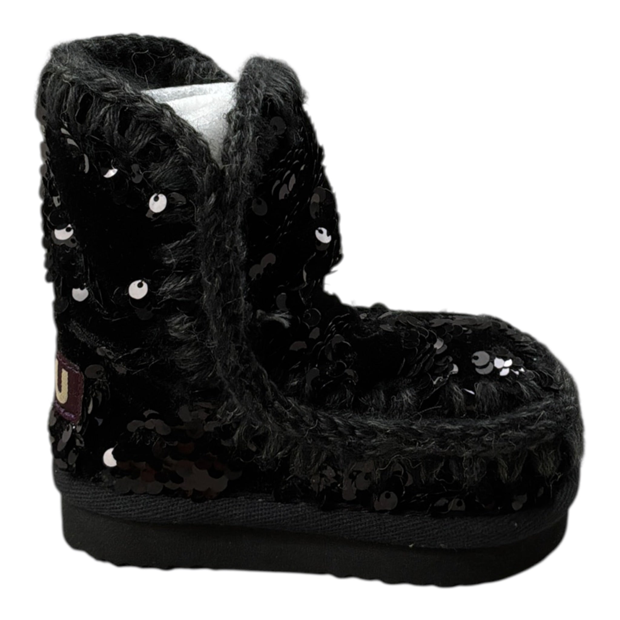 Mou Stivali tinta unita con Paillettes Nero per Neonata MUFK101031KNX NERO MOU 