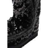 Mou Stivali tinta unita con Paillettes Nero per Bambina MUFK101031KX NERO MOU 