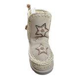 Mou Stivali tinta unita con Applicazioni Beige per Neonata MUFK101040AN BEIGE MOU 