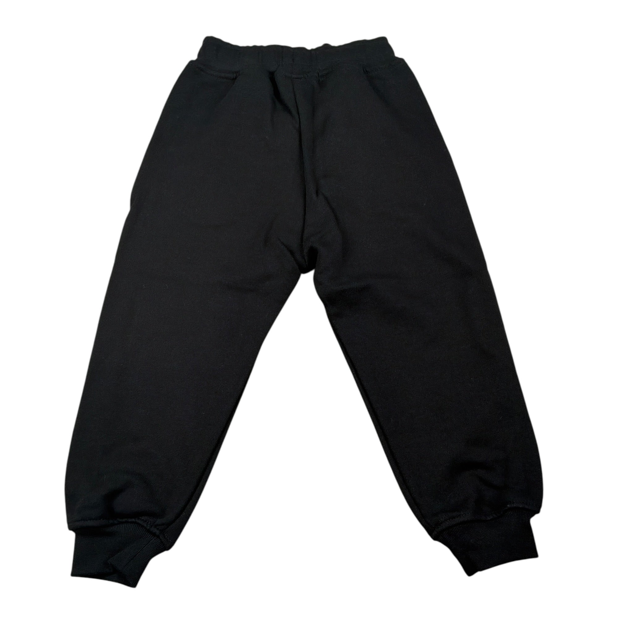 Mousse Pantalone tinta unita con Logo Nero per Bambino BROS NERO MOUSSE 