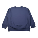 Mousse Felpa Xhiusa Girocollo tinta unita con Stampe Blu per Bambino BROSOCCERJ BLU MOUSSE 