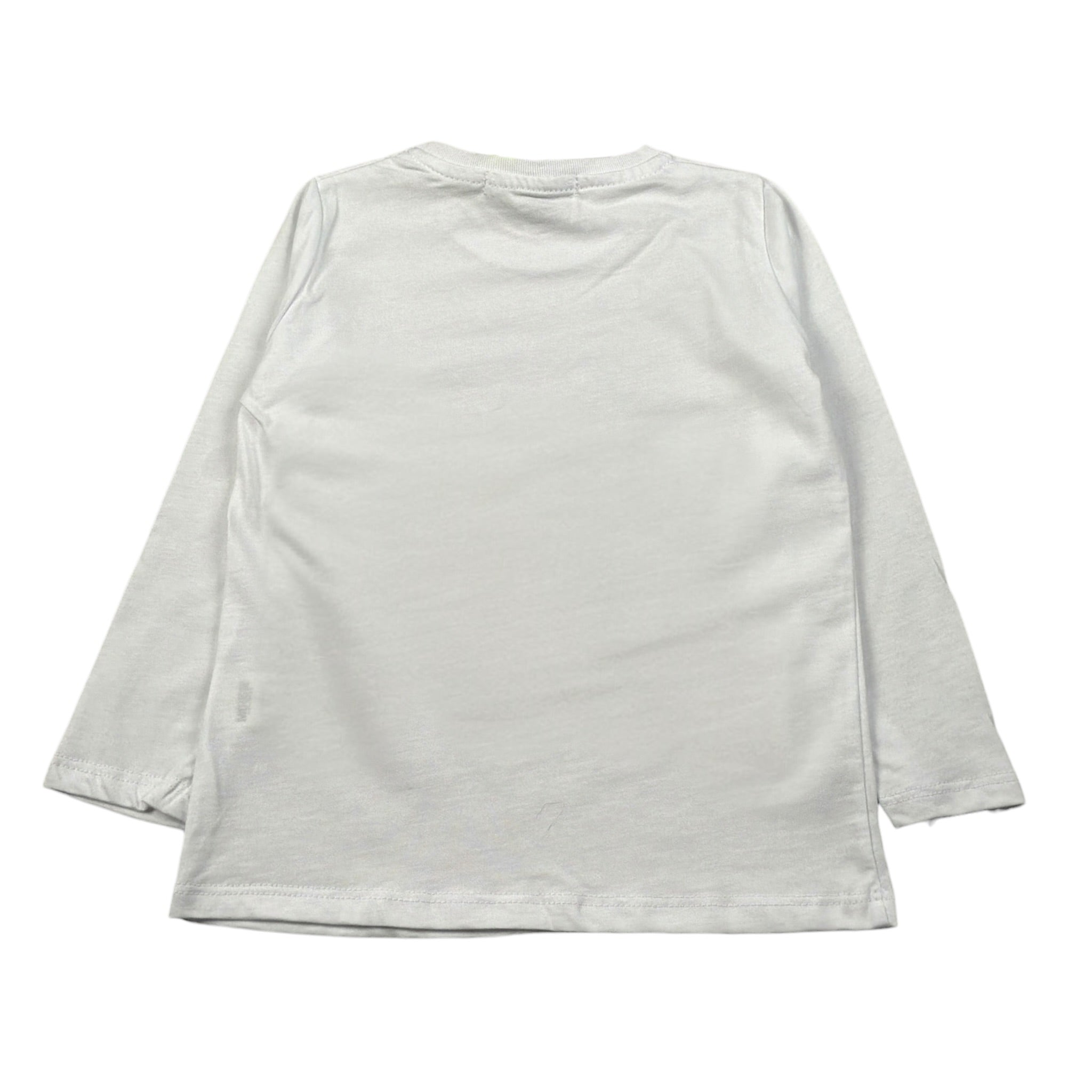 Mousse Shirt Girocollo tinta unita con Stampa Bianco per Neonato BROSSH BIANCO MOUSSE 