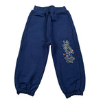 Mousse Pantalone tinta unita con Logo Blu per Neonato SPINAIRP BLU MOUSSE 