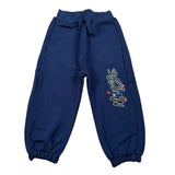 Mousse Pantalone tinta unita con Logo Blu per Neonato SPINAIRP BLU MOUSSE 