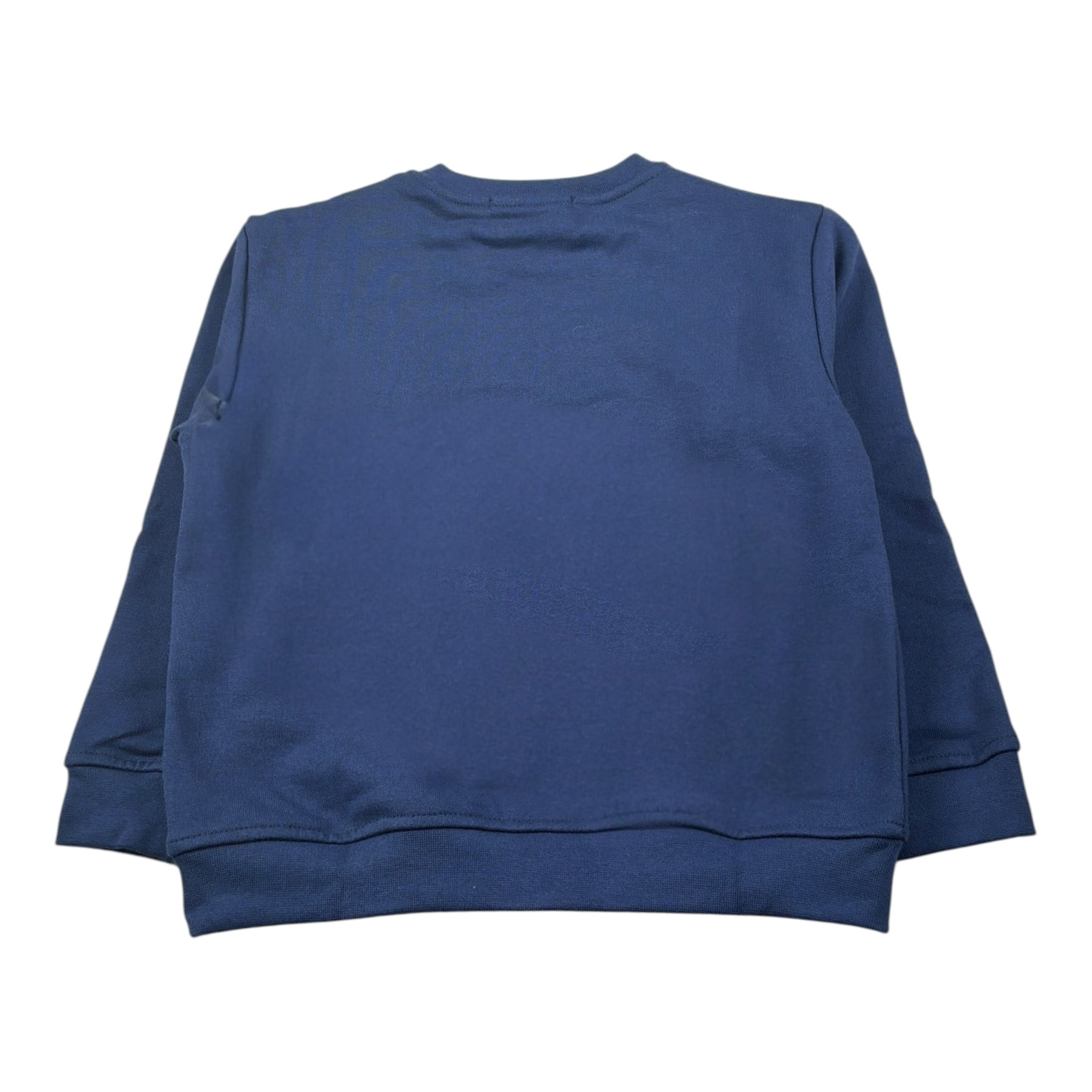 Mousse Felpa Xhiusa Girocollo con Stampa Blu per Bambino SPINAIRV BLU MOUSSE 