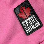 Msgm Abito Felpa Girocollo tinta unita con Stampa Rosa per Neonata DQ1886 ROSA MSGM 