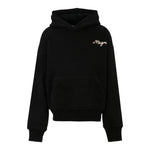 Msgm Felpa tinta unita con Cappuccio E Stampa Nero per Bambina F5MSJBHS254 NERO MSGM 