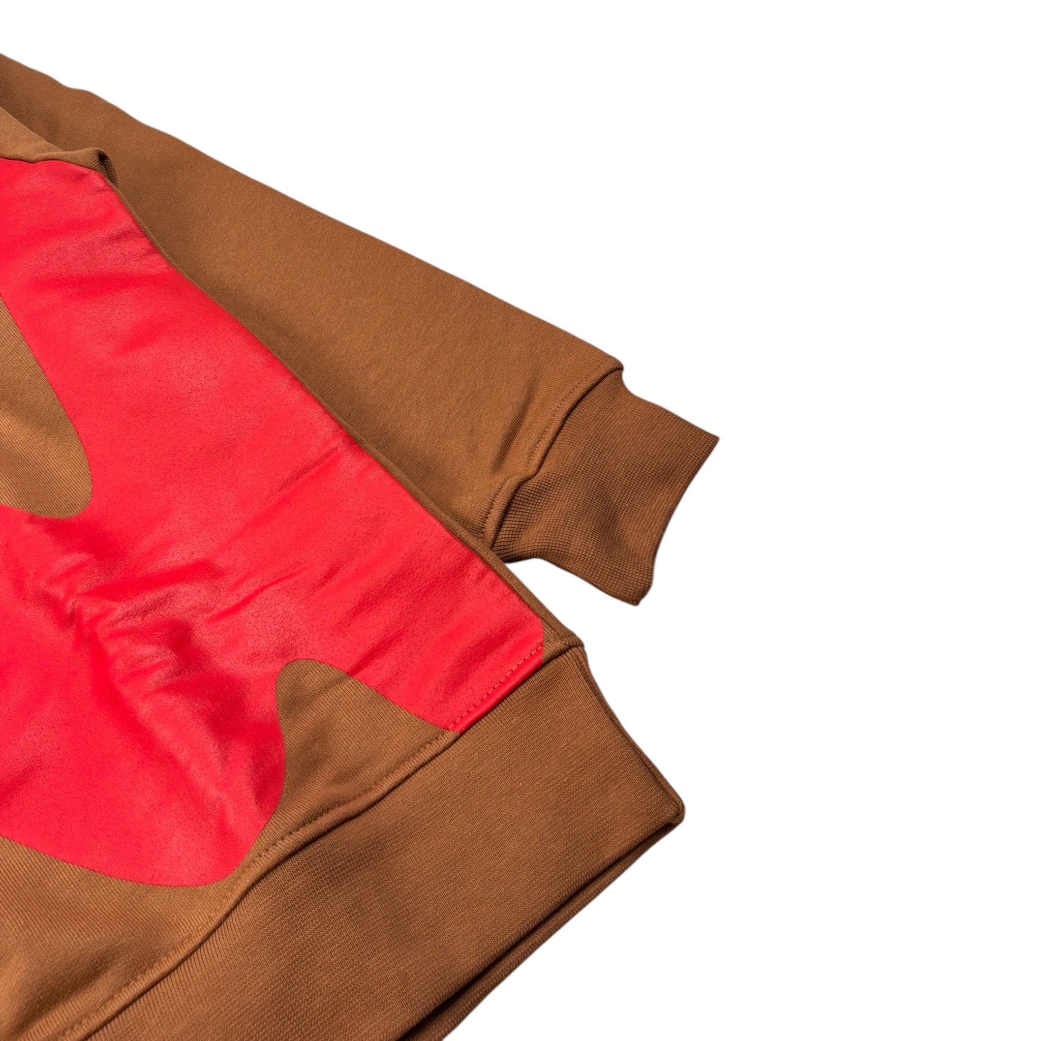 Msgm Felpa tinta unita con Stampa Cammello per Bambino F5MSJBSW226 CAMMELLO MSGM 