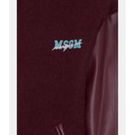 Msgm Giubbino tinta unita Modello College Bordeaux per Bambina F5MSJGBO106 BORDEAUX MSGM 