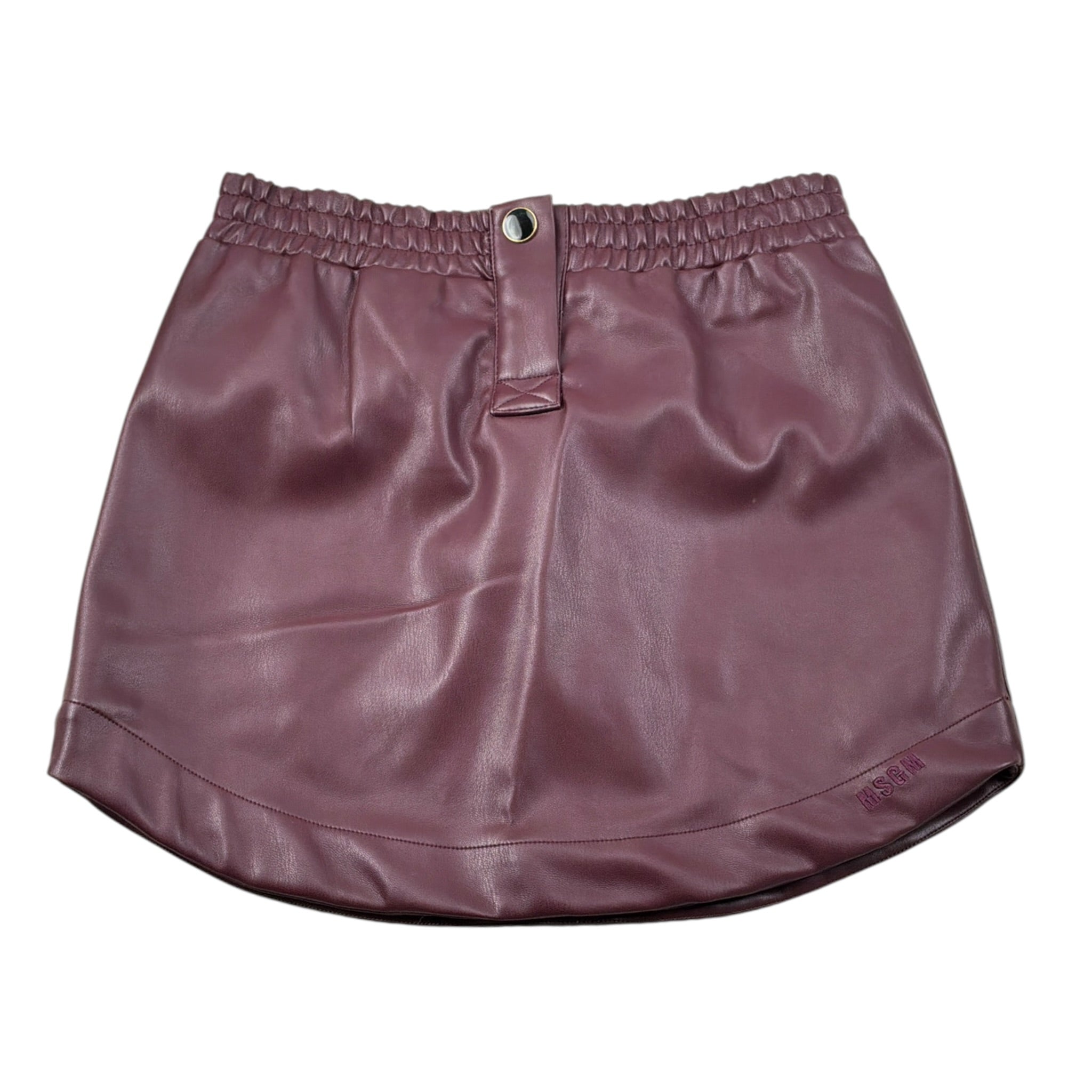 Msgm Gonna Ecopelle tinta unita Vinaccia per Bambina F5MSJGSK107 VINACCIA MSGM 