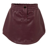 Msgm Gonna Ecopelle tinta unita Vinaccia per Bambina F5MSJGSK107X VINACCIA MSGM 