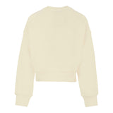Msgm Felpa tinta unita Girocollo con Logo Panna per Bambina F5MSJGSW145 PANNA MSGM 