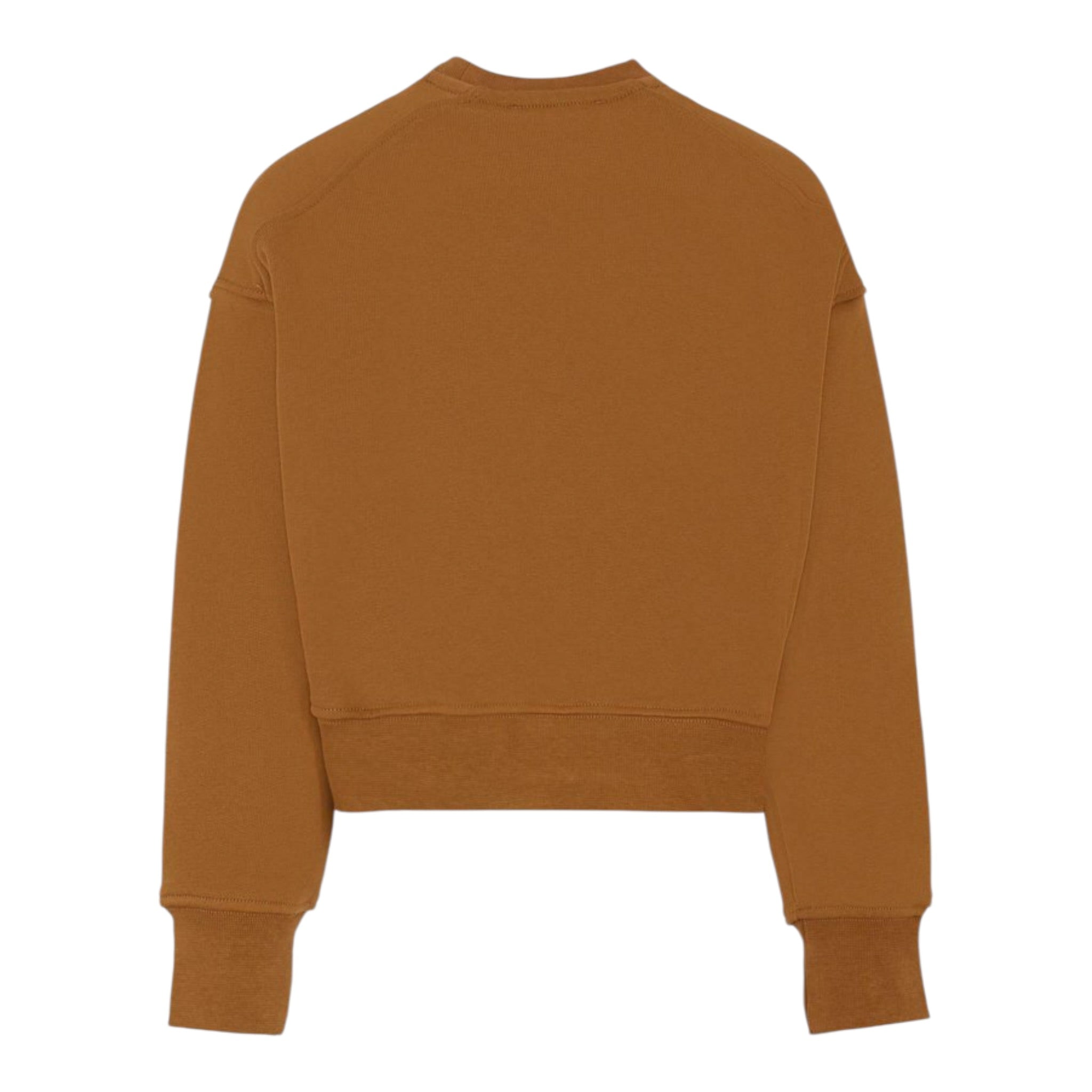 Msgm Felpa tinta unita Girocollo con Logo Cammello per Bambina F5MSJGSW145X CAMMELLO MSGM 