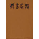 Msgm Felpa tinta unita Girocollo con Logo Cammello per Bambina F5MSJGSW145X CAMMELLO MSGM 