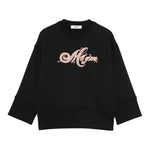 Msgm Felpa Chiusa Girocollo tinta unita con Applicazioni Nero per Bambina F5MSJGSW151 NERO MSGM 