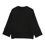 Msgm Felpa Chiusa Girocollo tinta unita con Applicazioni Nero per Bambina F5MSJGSW151 NERO MSGM 