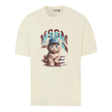 Msgm T-Shirt Girocollo tinta unita con Stampa Panna per Bambino F5MSJGTH120 PANNA MSGM 