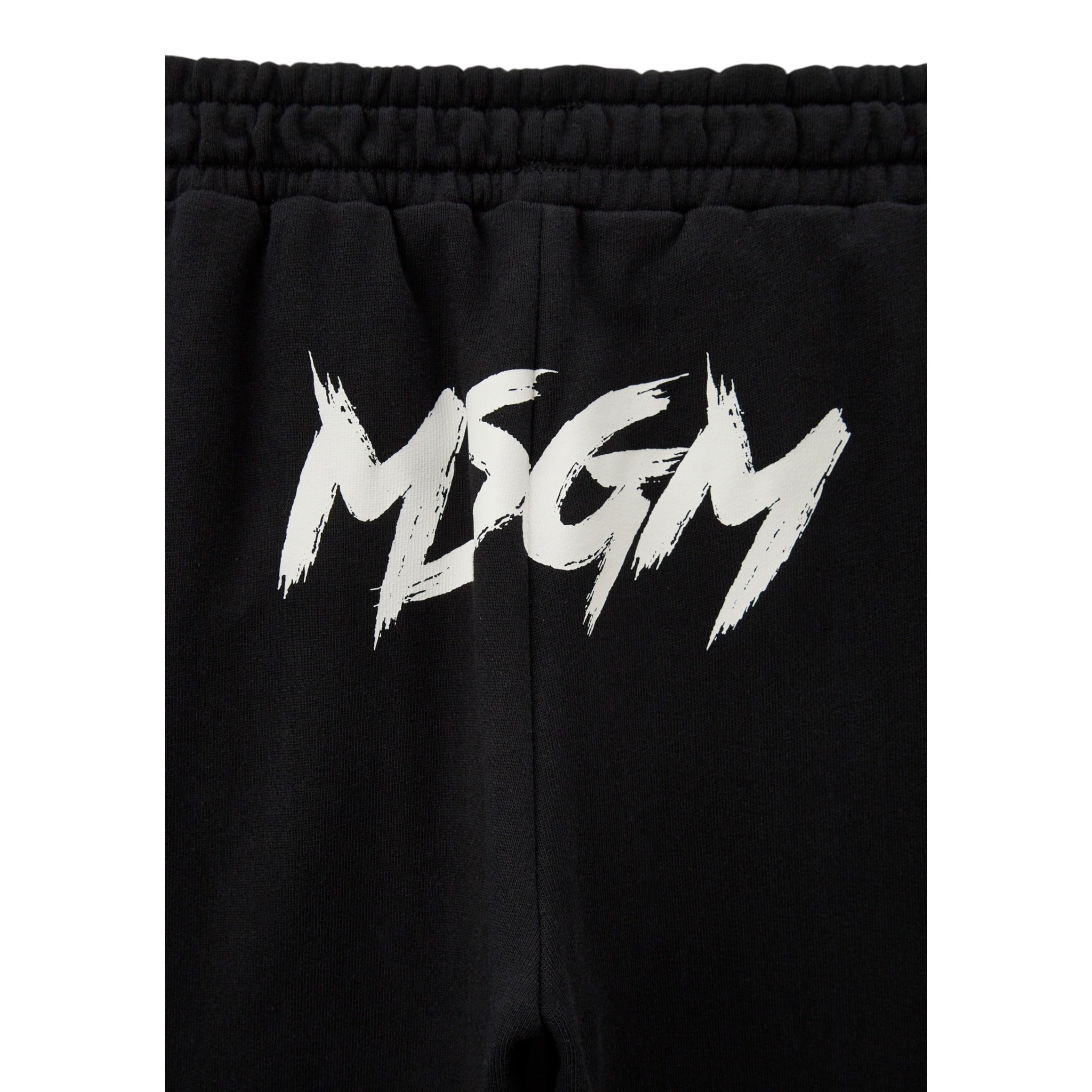 Msgm Pantalone Tuta tinta unita con Logo Nero per Bambino F5MSJUFP060 NERO MSGM 