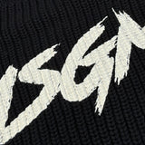 Msgm Maglia tinta unita con Stampa Nero per Bambina F5MSJUJP090 NERO MSGM 