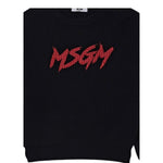 Msgm Maglia tinta unita con Stampa Nero per Bambina F5MSJUJP090X NERO MSGM 