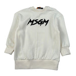 Msgm Abito Modello Felpa tinta unita con Stampa Panna per Neonata F5MSNGDR287 PANNA MSGM 