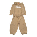 Msgm Completo 2Pz Felpa-Pantalone Beige per Bambino F5MSUNSF281 BEIGE MSGM 
