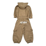 Msgm Completo 2Pz Felpa-Pantalone Beige per Bambino F5MSUNSF281 BEIGE MSGM 