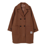 N°21 Cappotto tinta unita con Bottoni Cammello per Bambina N2105C CAMMELLO N°21 