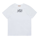 N°21 T-Shirt tinta unita Girocollo con Stampa Bianco per Bambina N2105JX BIANCO N°21 