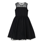 N°21 Abito tinta unita con Tulle Nero per Bambina N2105Y NERO N°21 