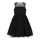 N°21 Abito tinta unita con Tulle Nero per Bambina N2105Y NERO N°21 