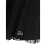 N°21 Abito tinta unita con Tulle Nero per Bambina N2105Y NERO N°21 