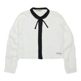 N°21 Camicia Manica Lunga tinta unita Bianco per Bambina N2106F BIANCO N°21 