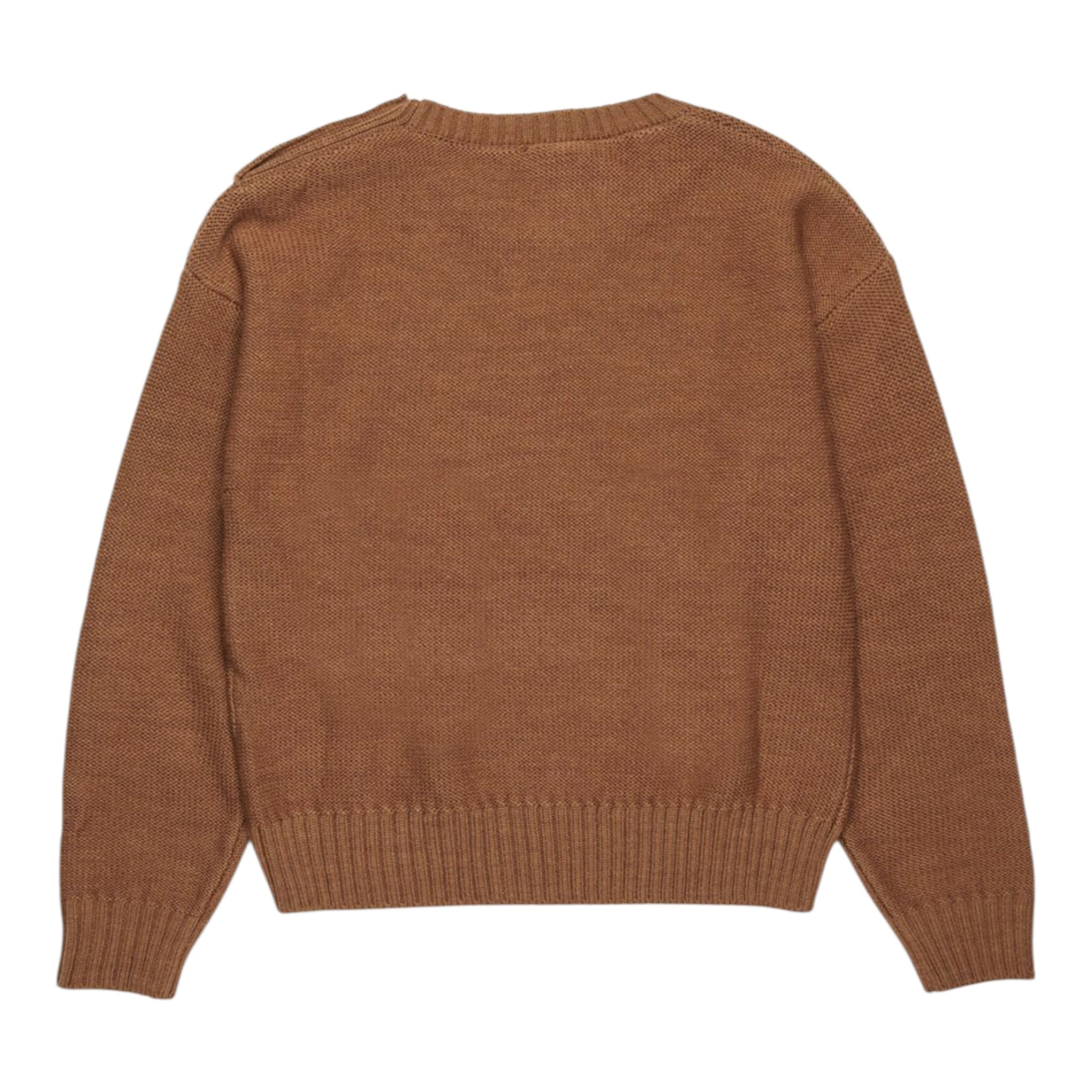 N°21 Maglia Girocollo tinta unita con Applicazioni Cammello per Bambina N2106WX CAMMELLO N°21 
