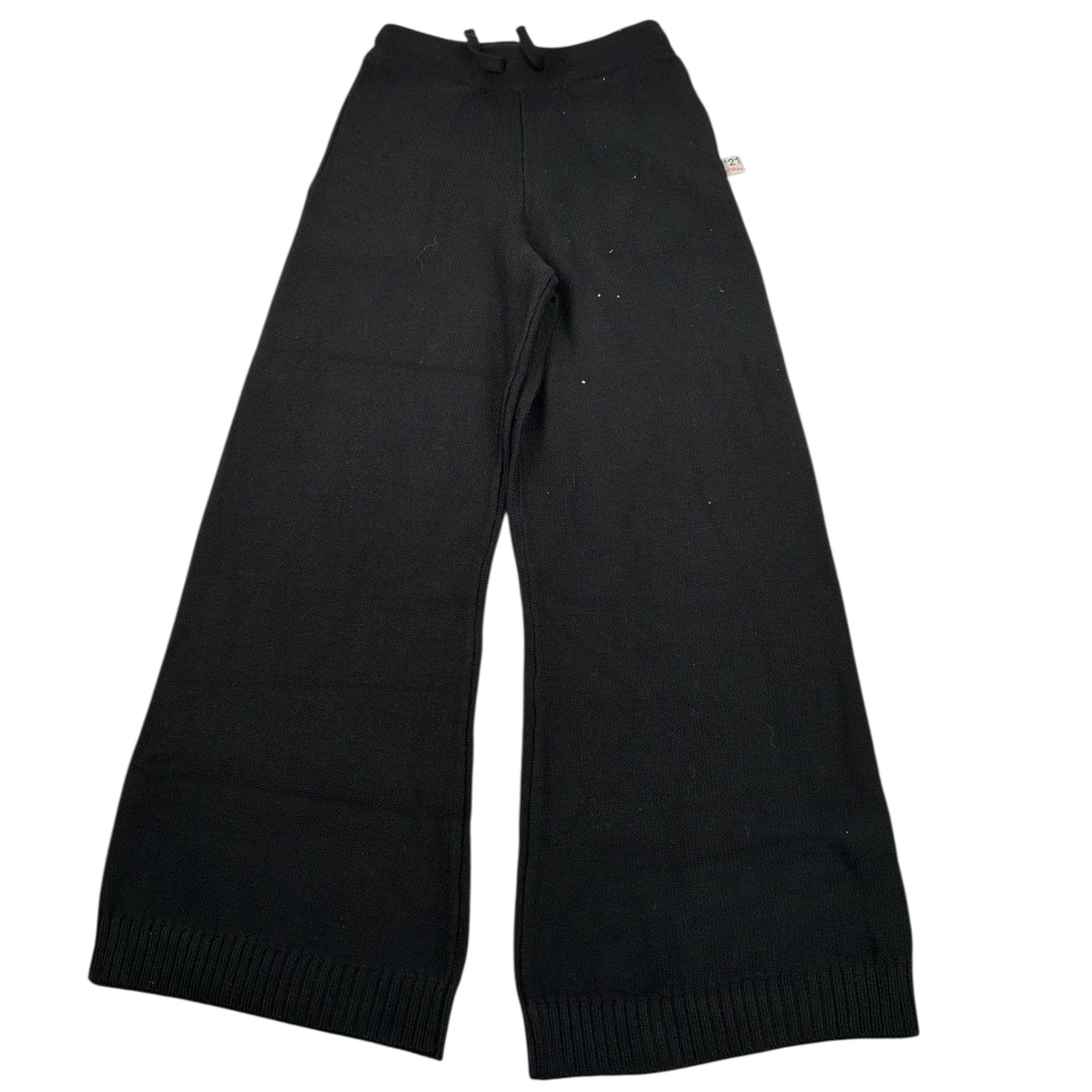 N°21 Pantalone tinta unita Modello Palazzo Nero per Bambina N2106Y NERO N°21 