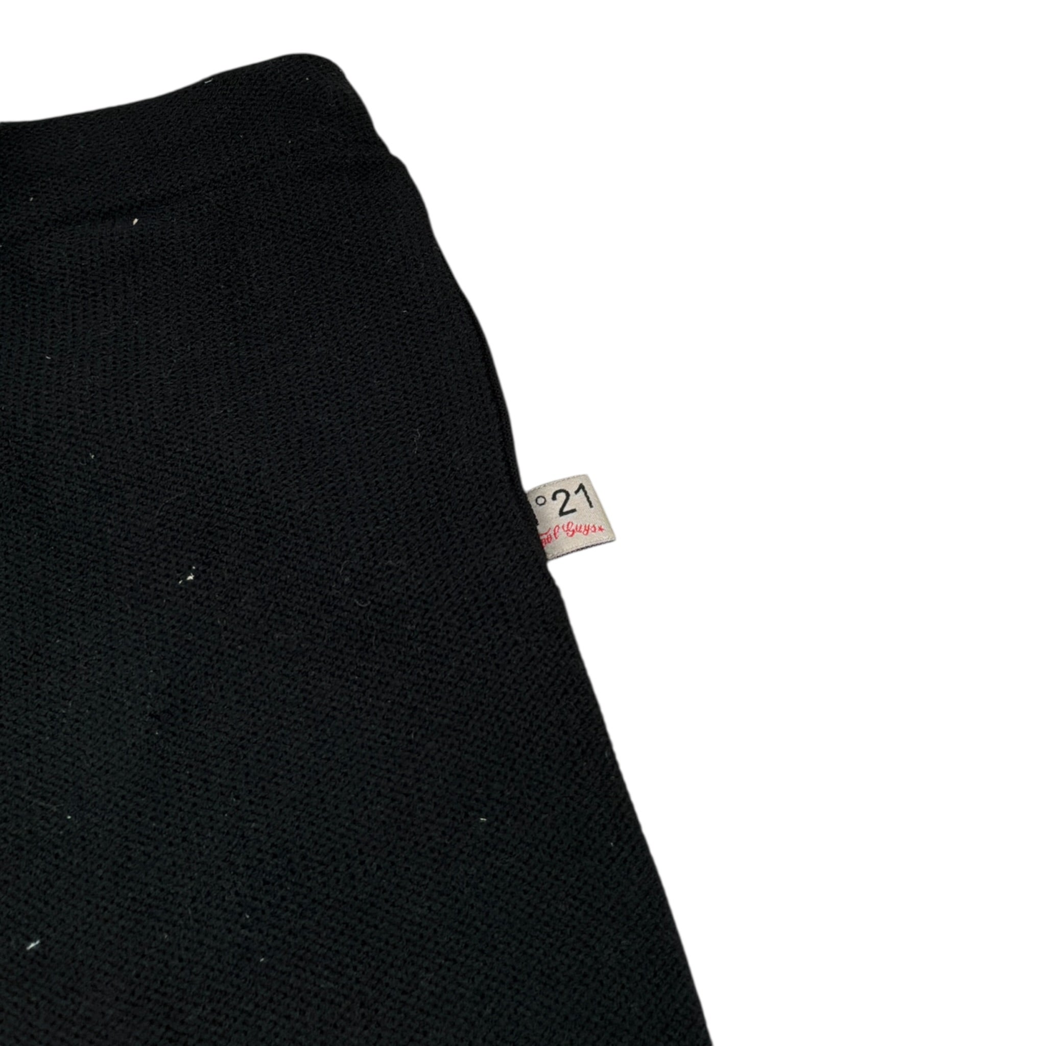 N°21 Pantalone tinta unita Modello Palazzo Nero per Bambina N2106Y NERO N°21 
