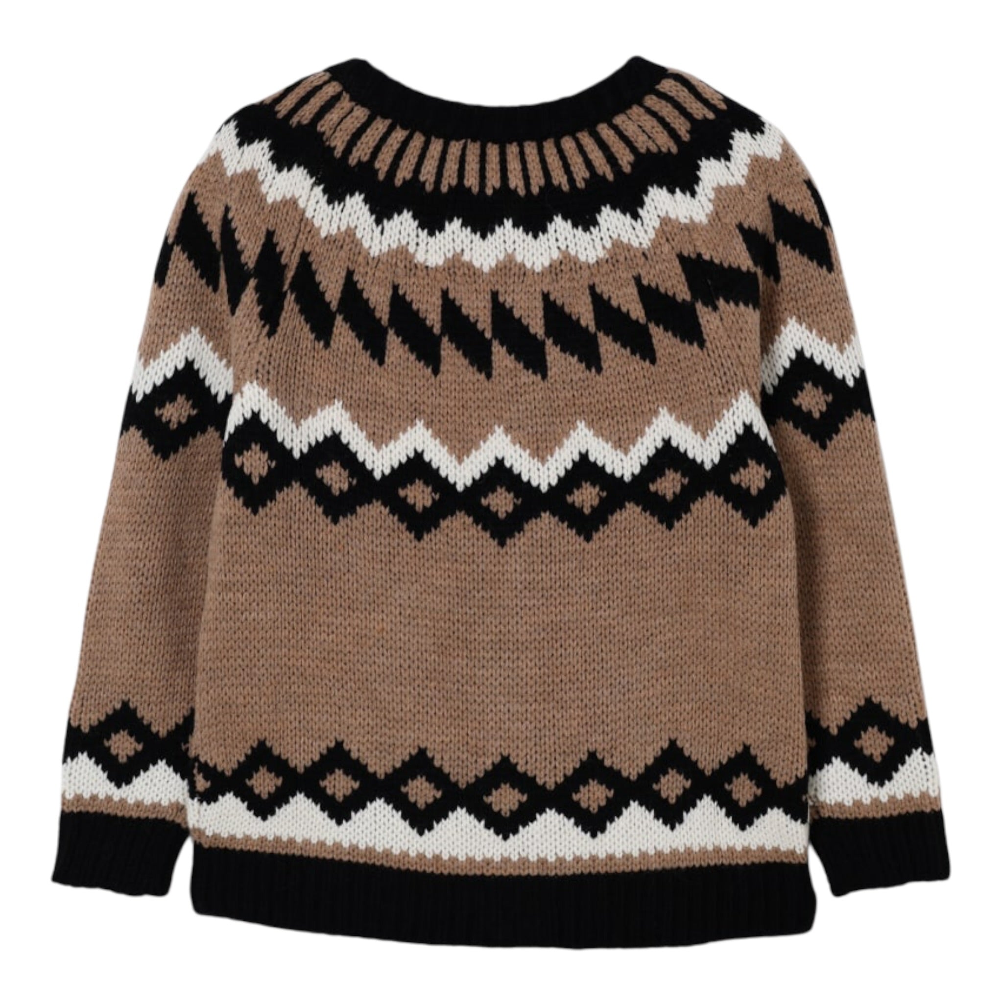 N°21 Cardigan tinta unita con Stampa Marrone per Bambina N2106ZX MARRONE N°21 