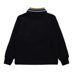 N°21 Felpa tinta unita con Colletto E Logo Nero per Bambino N2107K NERO N°21 