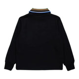 N°21 Felpa tinta unita con Colletto E Logo Nero per Bambino N2107K NERO N°21 