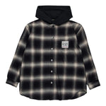 N°21 Camicia Manica Lunga con Cappuccio Nero per Bambino N2107Y NERO N°21 