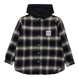 N°21 Camicia Manica Lunga con Cappuccio Nero per Bambino N2107Y NERO N°21 